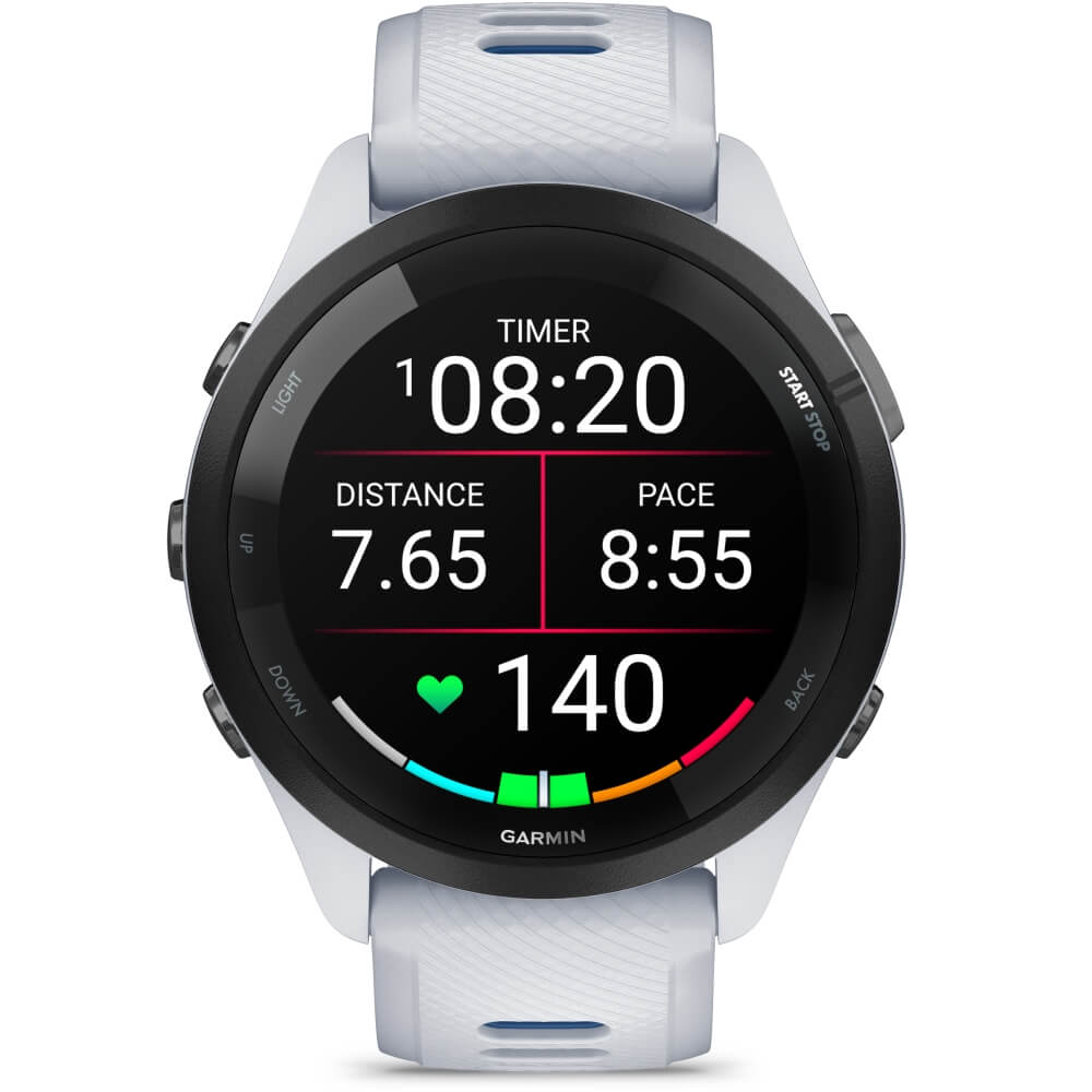 Garmin Forerunner 265 Weiss/Schwarz - Weiss-Dunkelblau bei CardioZone günstig online kaufen