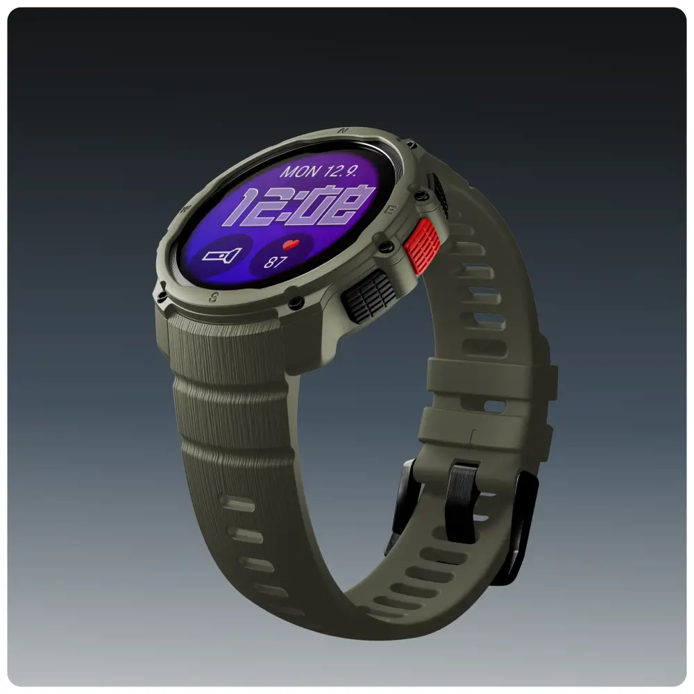 POLAR Street X Forrest Green Urban Sports Watch mit Amoled Display