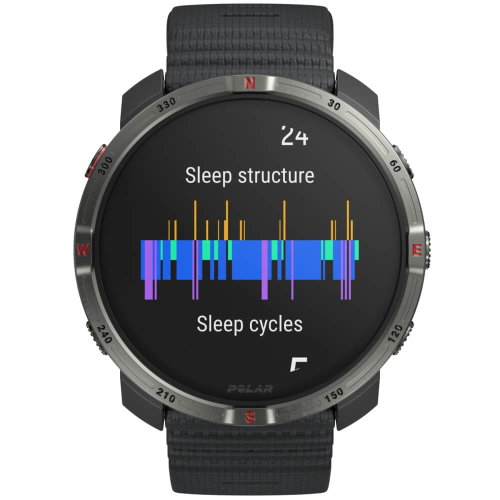POLAR Grit X2 Schwarz Advanced AMOLED Outdoor Multisportuhr S-L bei CardioZone online kaufen