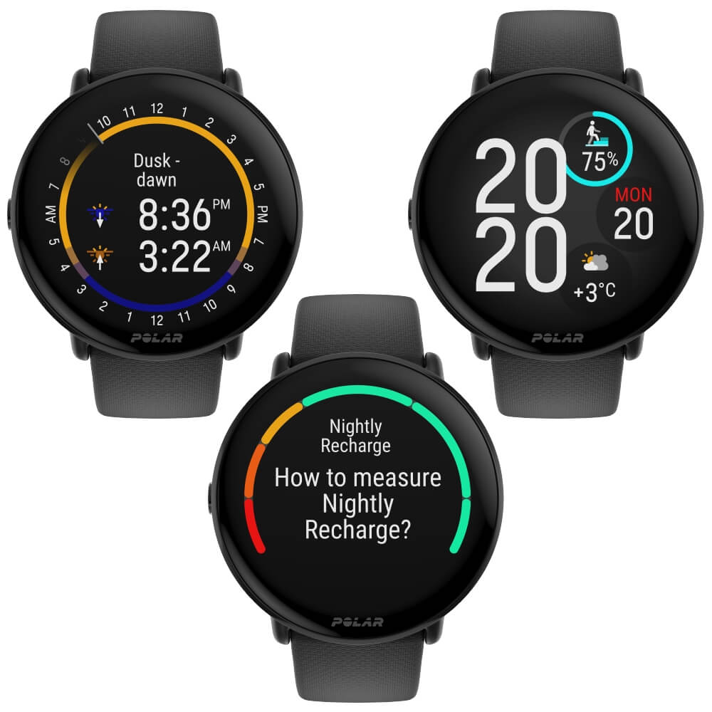 POLAR Ignite 3 GPS Fitness Sportuhr Night Black S-L bei CardioZone günstig online kaufen