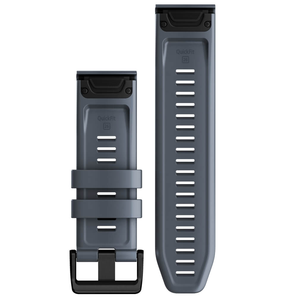 Garmin Quickfit Silikon Armband 26mm Granitblau / Schiefergrau fenix 6X/7X bei CardioZone günstig online kaufen