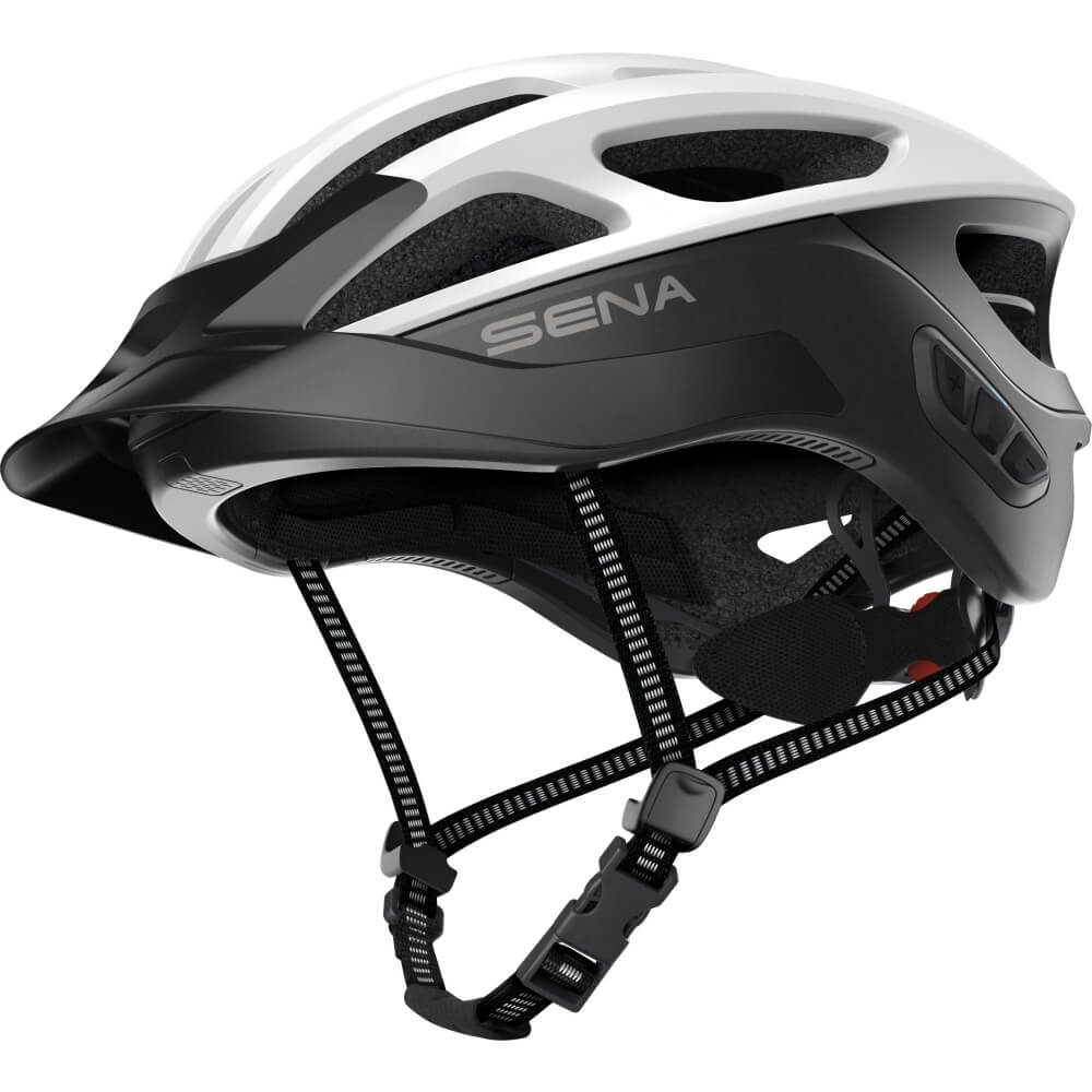 Sena-R1-Evo-Helm-Weiss-R1EVOMWM-ean8809629521574-bei-Cardiozone-01 Sena R1 Evo Fahrradhelm mit Mesh Intercom Matte White/Weiss bei CardioZone günstig online kaufen