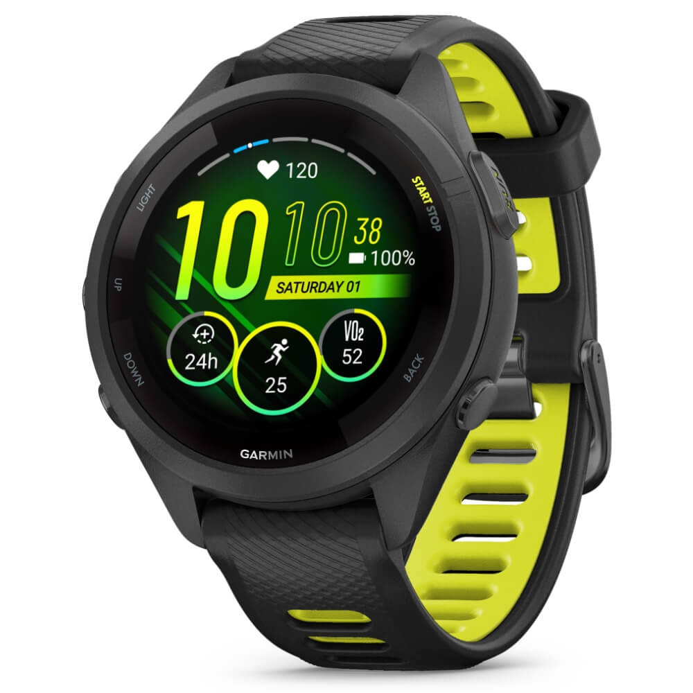 Garmin Forerunner 265S Schwarz - Schwarz/Zitronengelb bei CardioZone günstig online kaufen