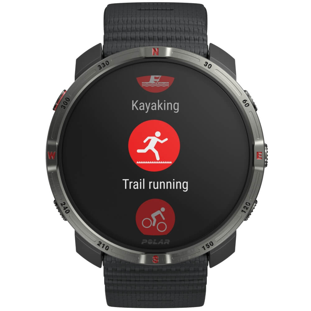 POLAR Grit X2 Schwarz Advanced AMOLED Outdoor Multisportuhr S-L bei CardioZone online kaufen