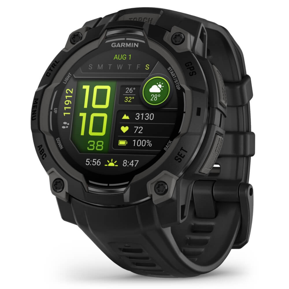 Garmin Instinct 3 AMOLED 45 mm Schwarz 22mm Silikonarmband Schwarz bei CardioZone günstig online kaufen