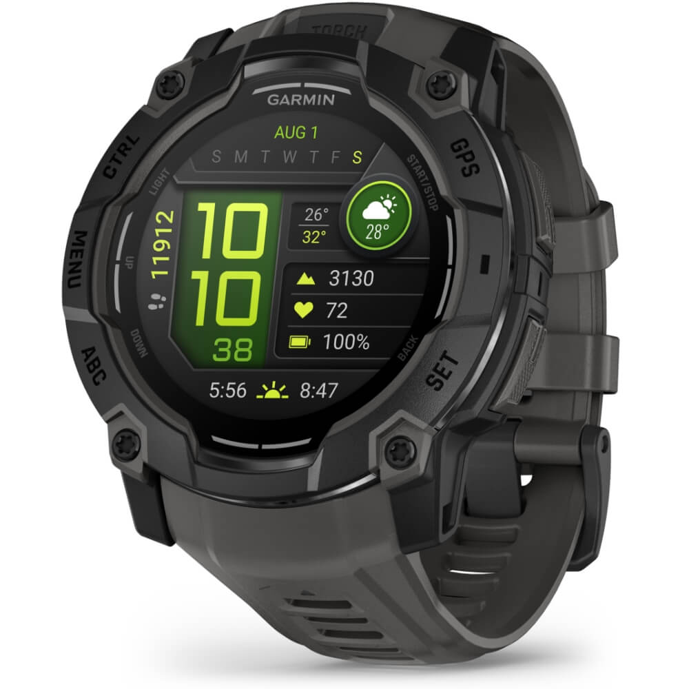 Garmin Instinct 3 AMOLED 50 mm Schwarz 26mm Silikonarmband Schwarz bei CardioZone günstig online kaufen