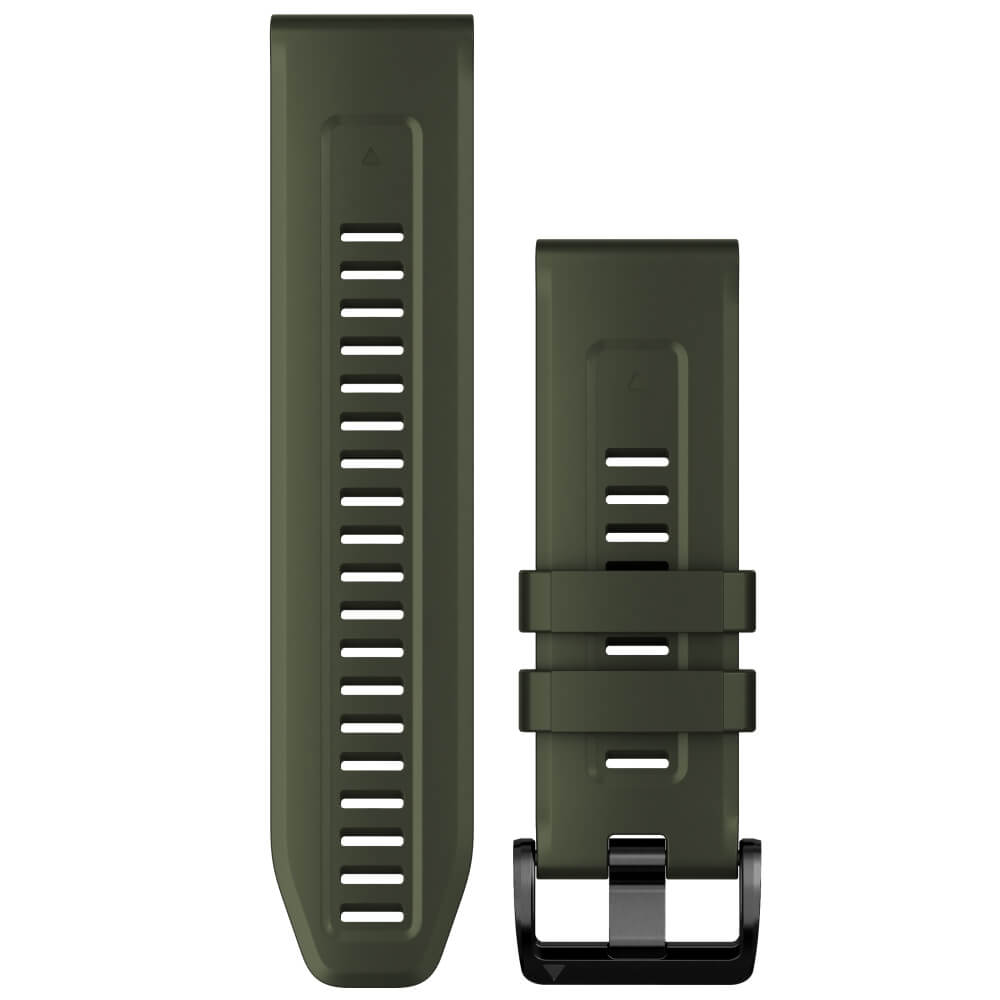 Garmin Quickfit Silikon Armband 26mm Moosgrün / Schiefergrau fenix 6X/7X bei CardioZone günstig online kaufen