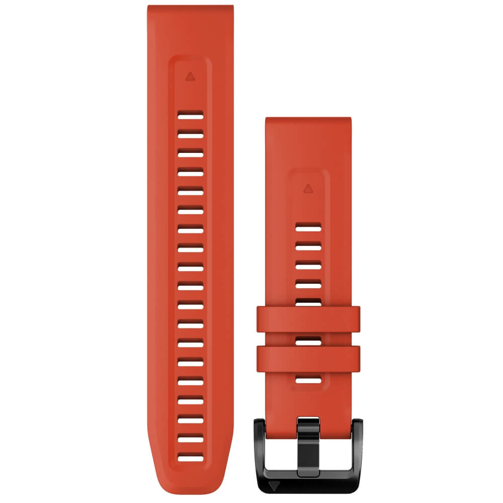 Garmin Quickfit Silikon Armband 22mm Rot / Schiefergrau fenix 6/7/epix bei CardioZone günstig online kaufen