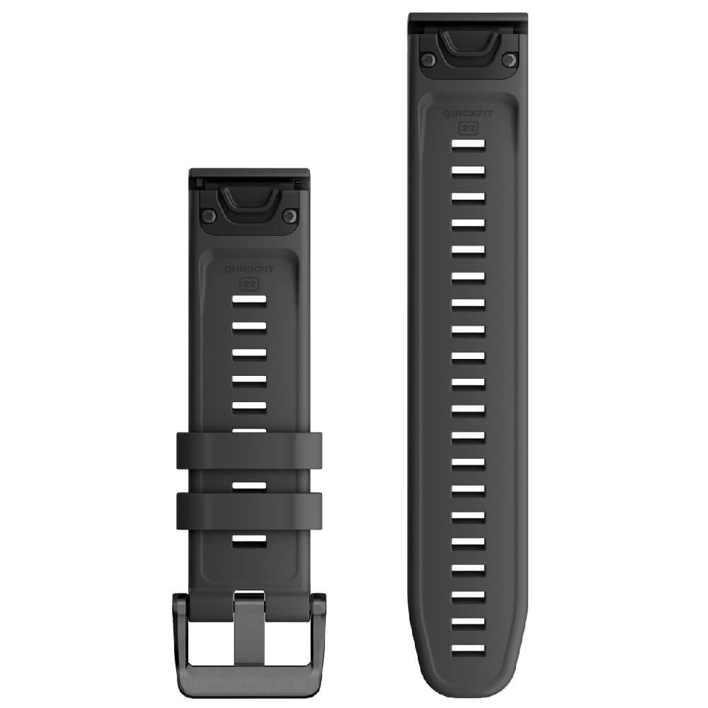 Garmin Quickfit Silikon Armband 22mm Graphitgrau bei CardioZone günstig online kaufen