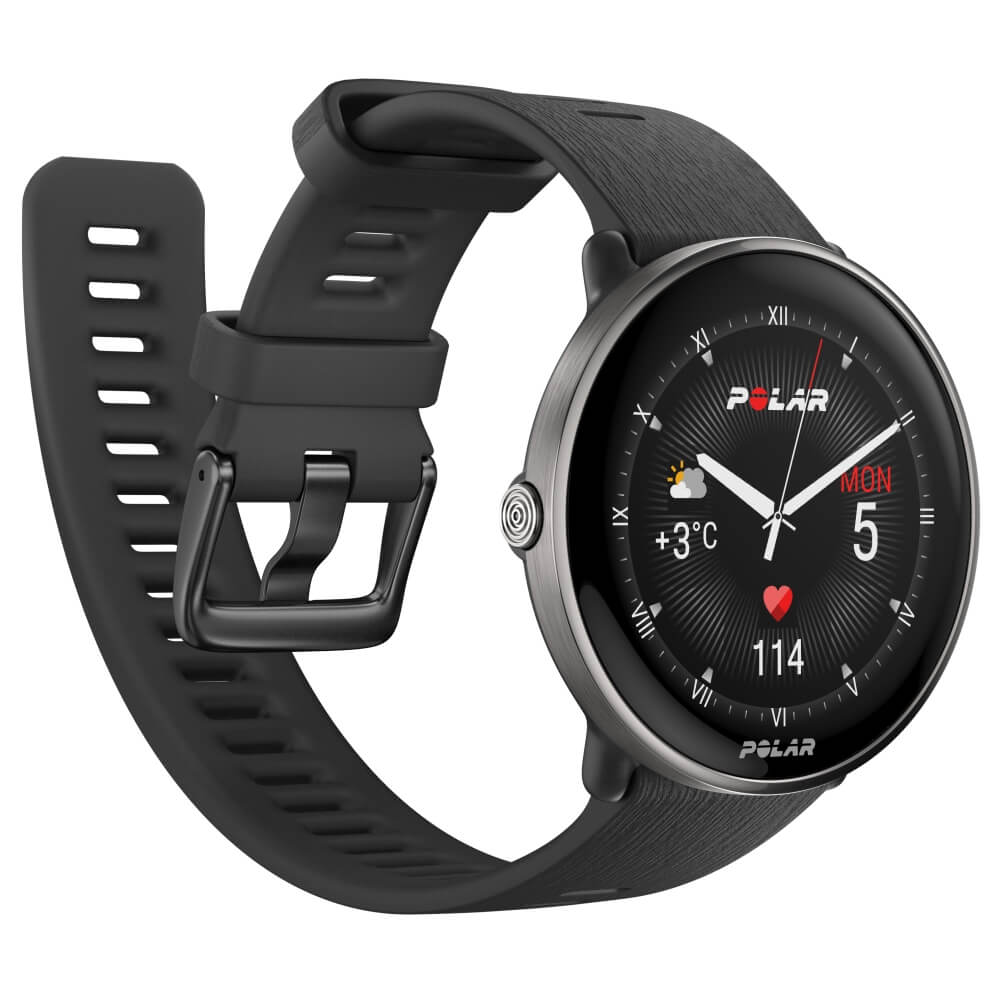POLAR Ignite 3 Titanium Silikon Schwarz GPS Fitness Sportuhr bei CardioZone günstig online kaufen