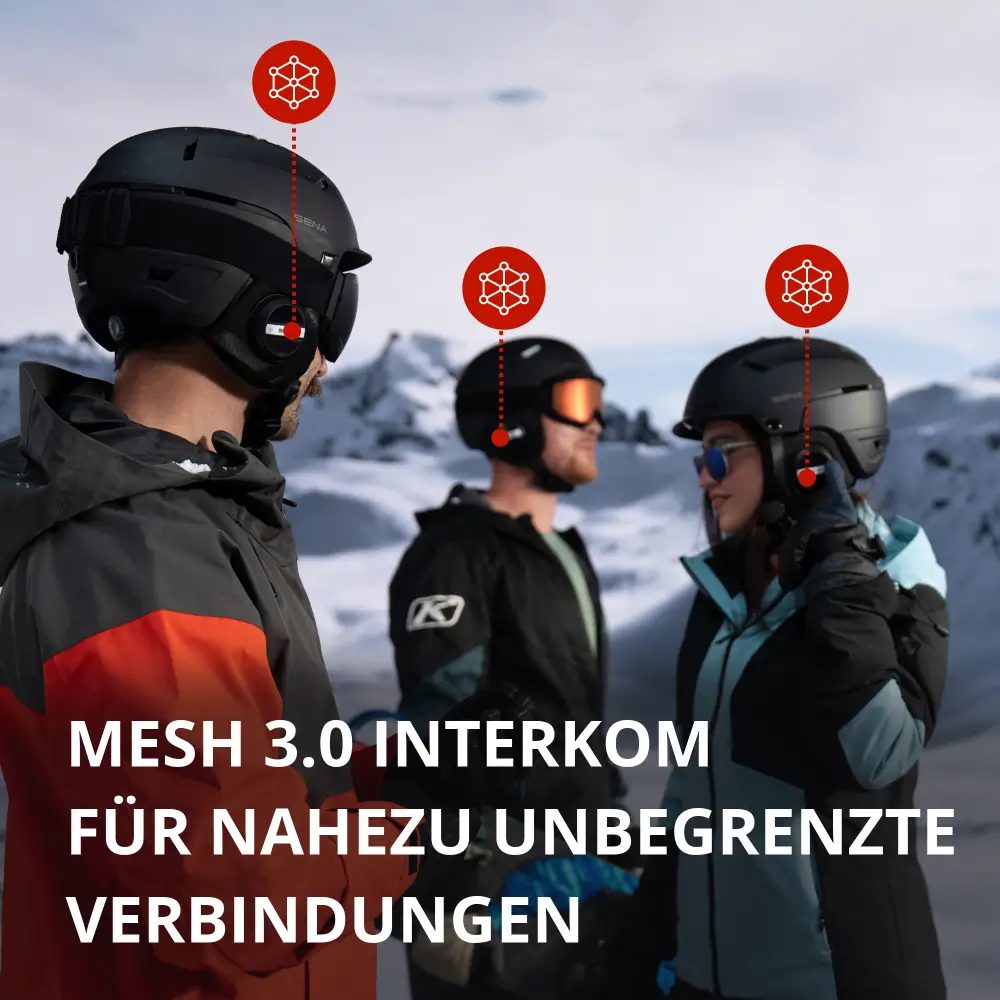 Sena Latitude S2 Smarter Ski- & Snowboardhelm Mesh 3.0 Interkom