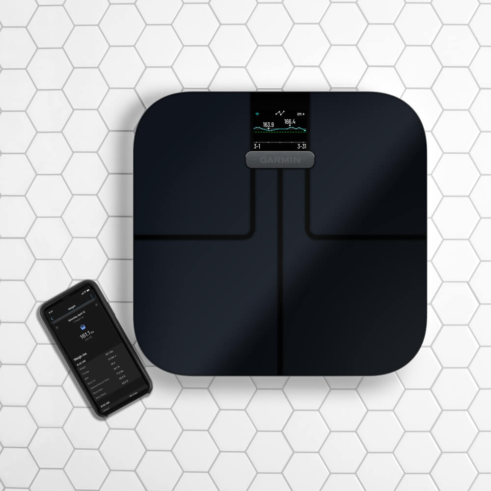 Garmin Index S2 Smart digitale Körperwaage m. WLAN + Bluetooth