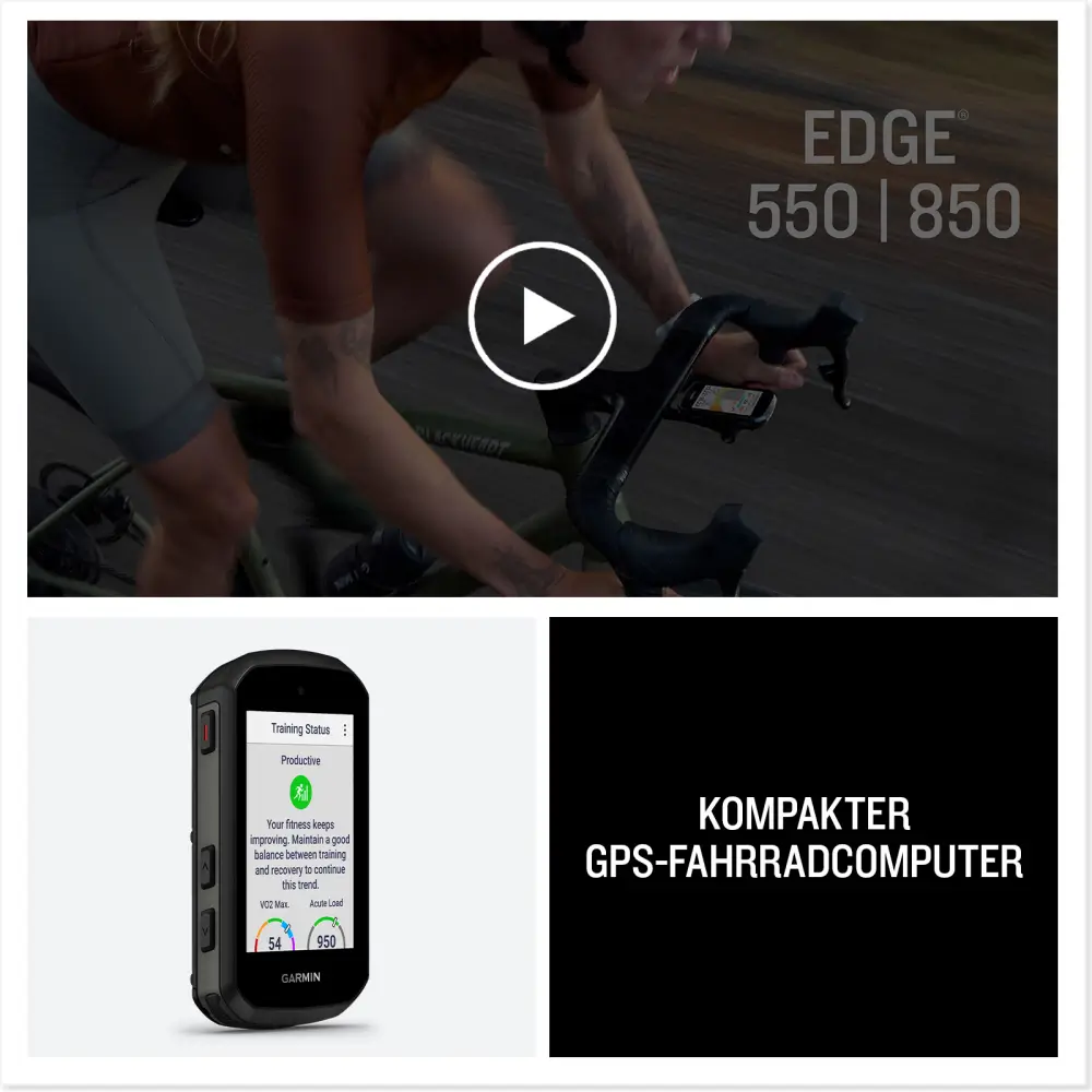 Garmin Edge 550 Radcomputer mit LCD Display
