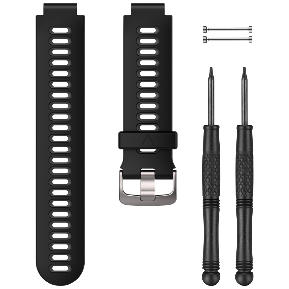 Garmin Forerunner Uhrenarmband Silikon Schwarz für 735XT, 630, 235, 230