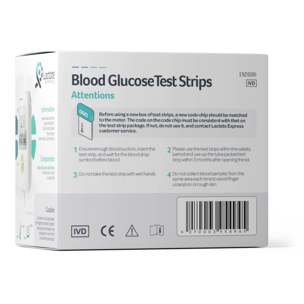Lactate Express Glukose Teststreifen Big Pack 50 - 50 Stück Spenderbox bei CardioZone günstig online kaufen