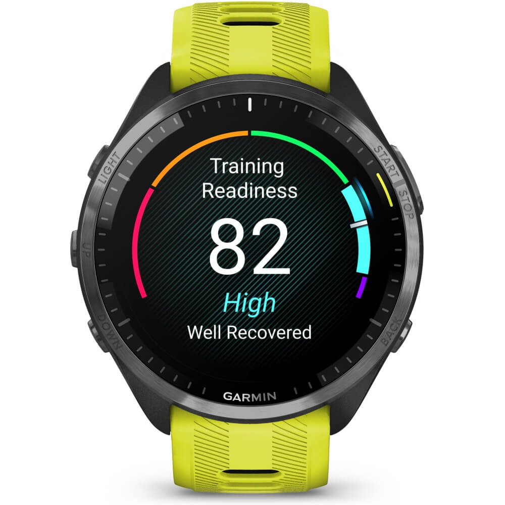 Garmin Forerunner 965 Schwarz/Carbongrau DLC Titan - Gelb bei CardioZone günstig online kaufen