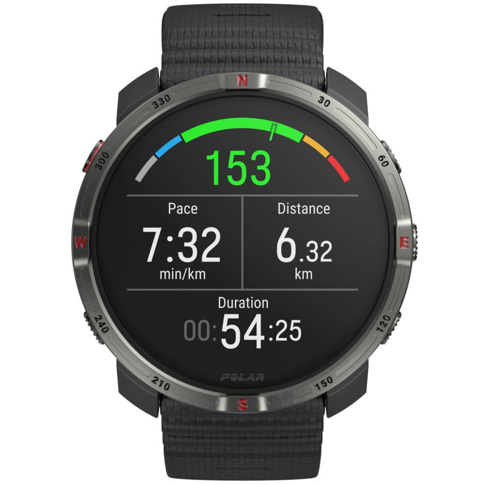 POLAR Grit X2 Schwarz Advanced AMOLED Outdoor Multisportuhr S-L bei CardioZone online kaufen