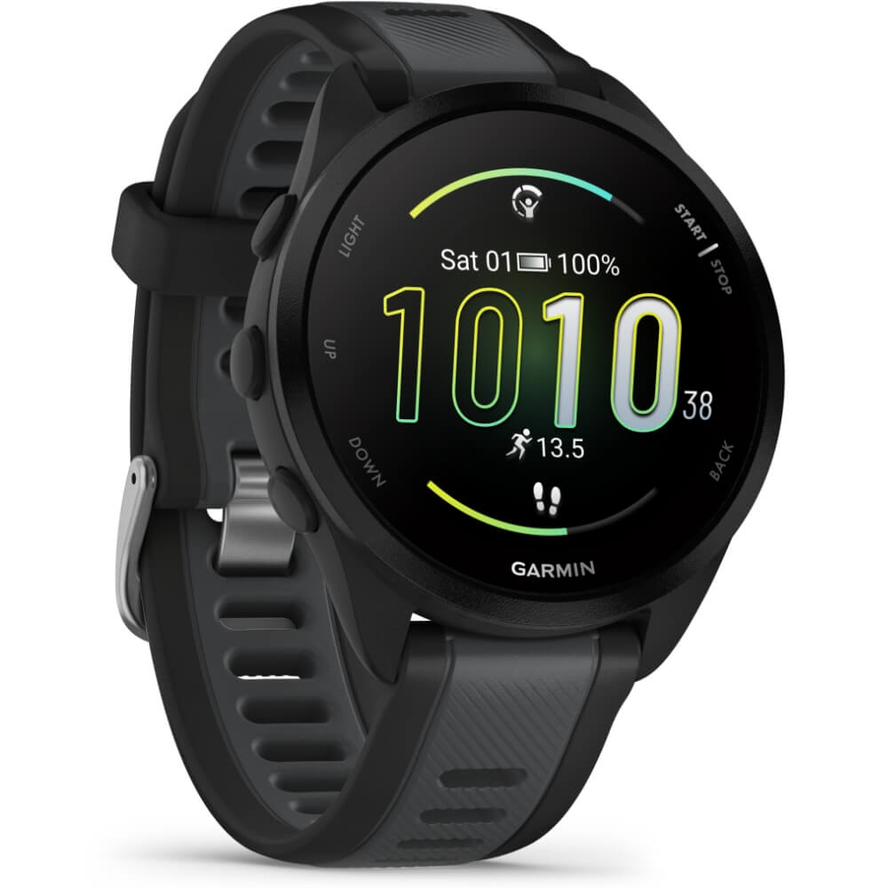 Garmin Forerunner 165 Schwarz/Schiefergrau smarte Laufuhr bei CardioZone günstig online kaufen