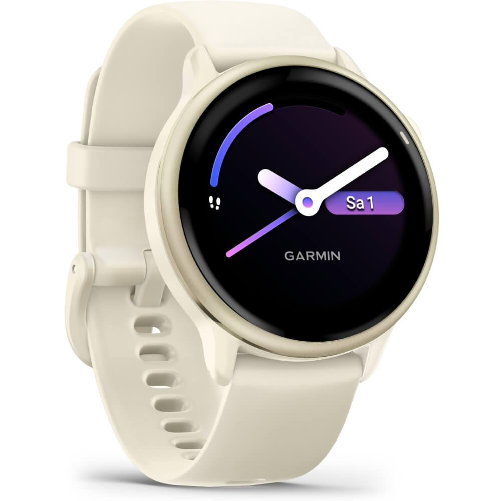 Garmin vivoactive 6 Bone/Lunargold Schnellwechsel-Silikon-Armband 20mm  bei CardioZone günstig online kaufen