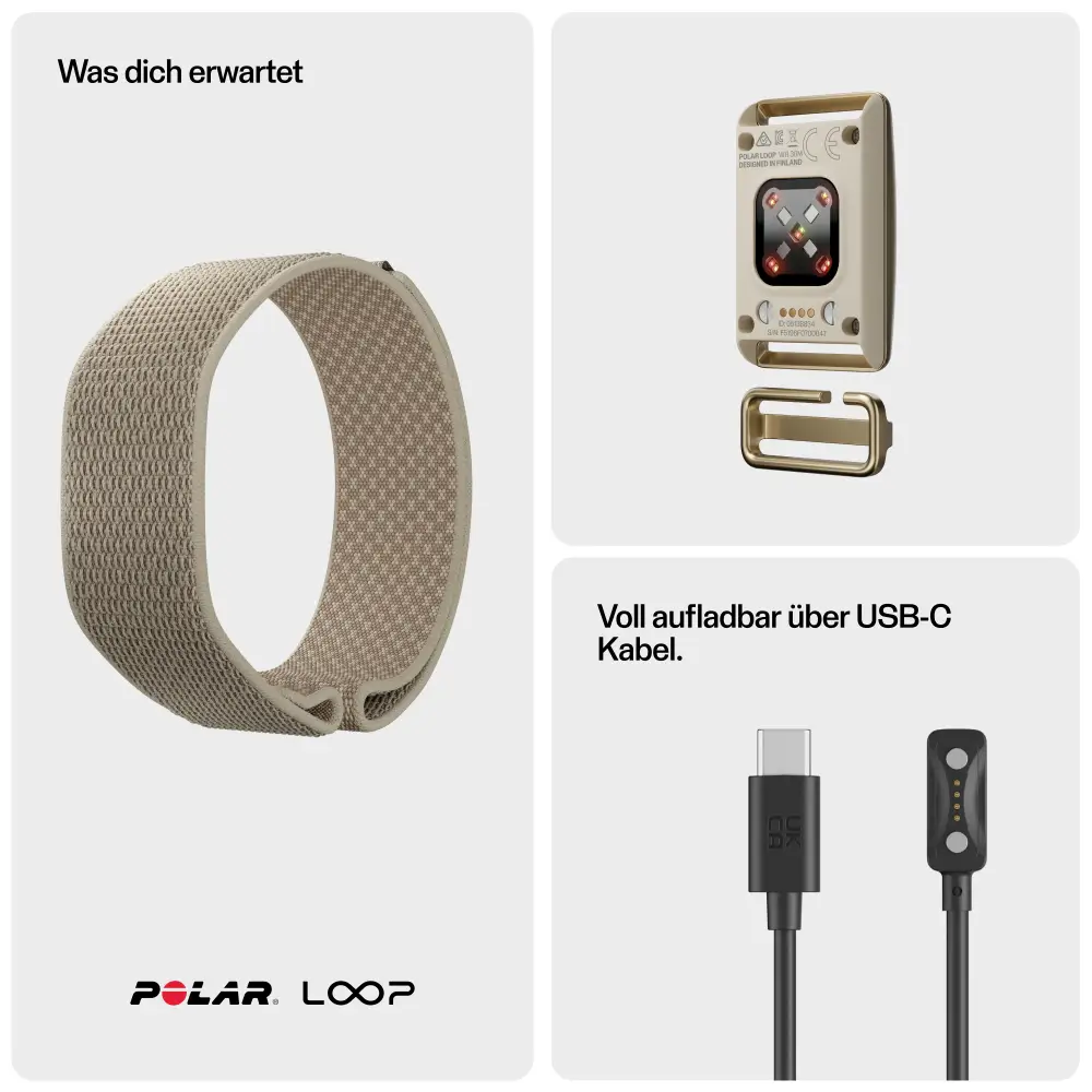 Polar Loop Fitnessarmband ohne Display am Handgelenk – 24/7 Aktivitätstracking, Schlaf und Training