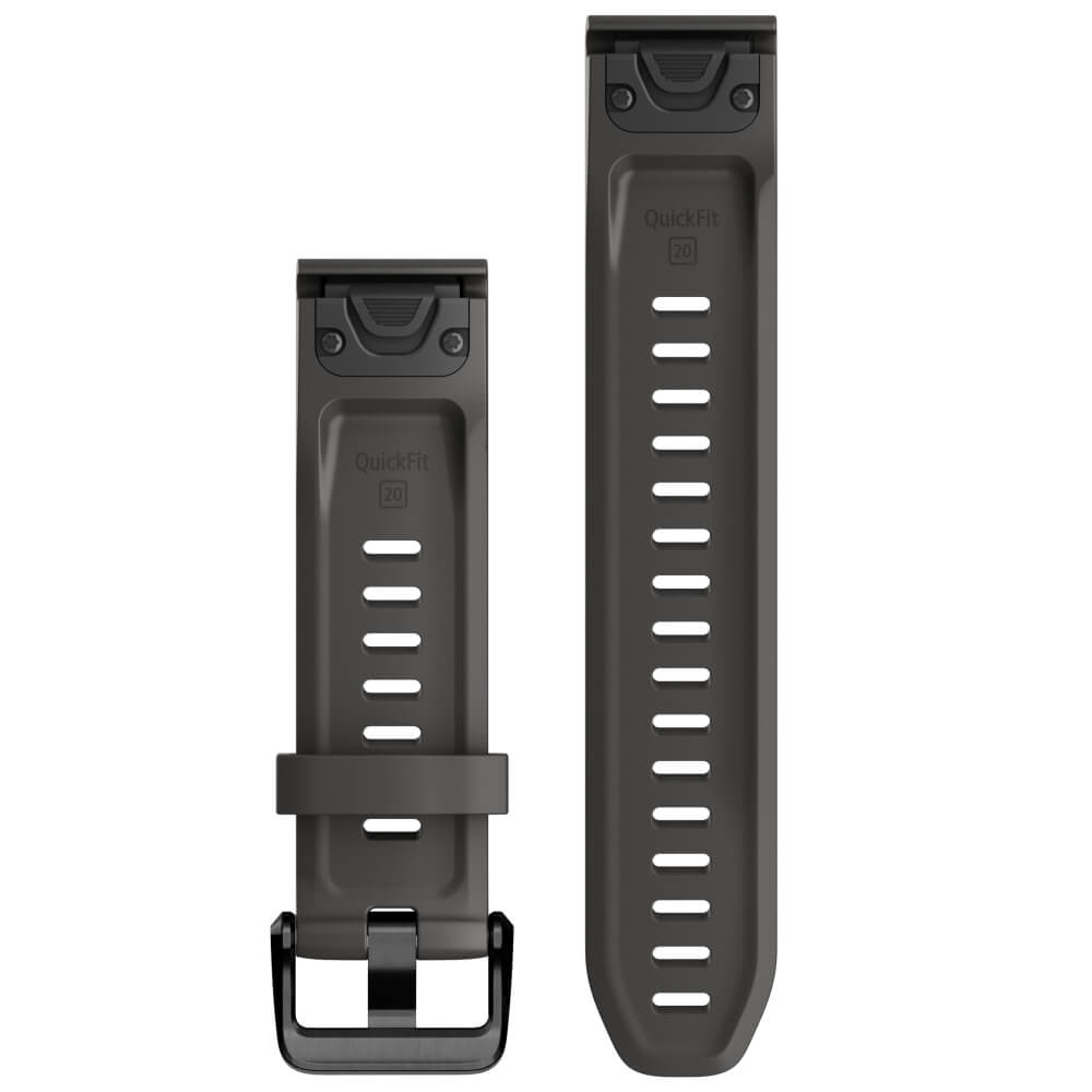 Garmin Quickfit Silikon Armband 20mm Graphit / Schiefergrau fenix 6S/7S bei CardioZone günstig online kaufen