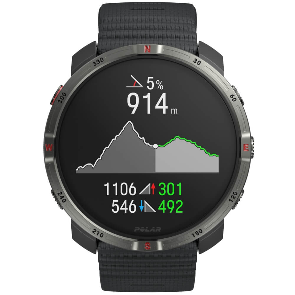 POLAR Grit X2 Schwarz Advanced AMOLED Outdoor Multisportuhr S-L bei CardioZone online kaufen